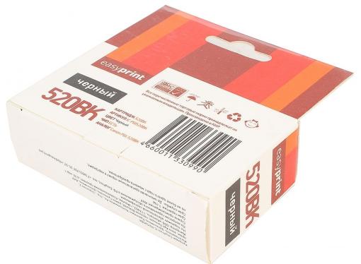 Картридж EasyPrint IC-PGI520BK для Canon PIXMA iP4700/MP540/620/980/MX860. Чёрный. 324 страниц. с чипом