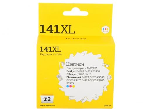Картридж T2 IC-H338 №141XL (аналог CB338HE) цветной