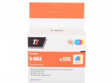 Картридж T2 IC-H644 №121XL (аналог CC644HE) для HP Deskjet D1663/D2563/D5563/F2423/F4275/C4683/110e/120e, цветной