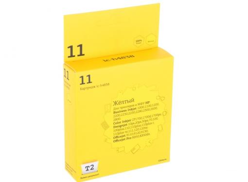 Картридж T2 IC-H4838 №11 (аналог C4838A) для HP Business InkJet 1200/2200/2600/2800/CP1700/Pro K850, желтый