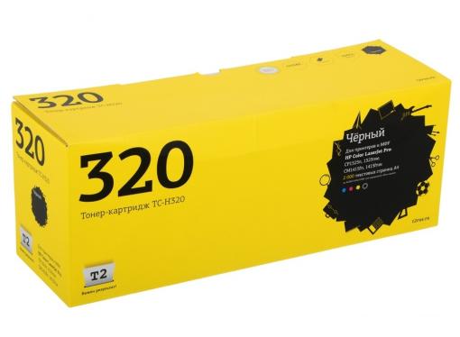Картридж T2 TC-H320 (аналог CE320A) для HP Color LaserJet Pro CP1525n/CM1415fn (2000 стр.) Черный, с чипом