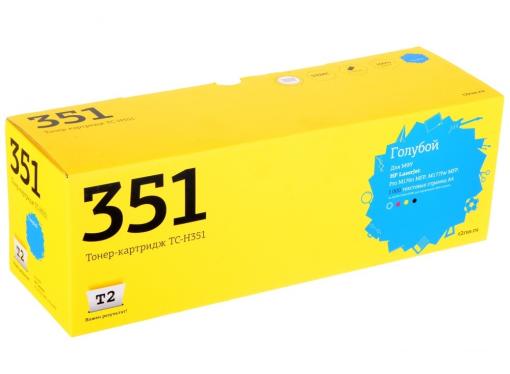 Картридж T2  TC-H351 (аналог CF351A) для HP LaserJet Pro M176n MFP/M177fw MFP (1000 стр.) голубой, с чипом