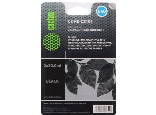 Заправка Cactus CS-RK-CZ101 для HP DeskJet 2515/3515 черный 60мл
