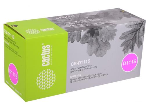 Тонер-картридж Cactus CS-D111S для Samsung Xpress M2022/M2020/M2021/M2020W/M2070 черный 1000стр