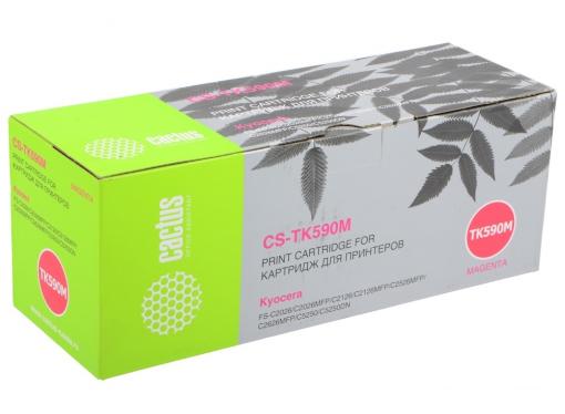 Тонер-картридж Cactus CS-TK590M для Kyocera FS-C2026MFP/C2126MFP/C2526MFP/C2626MFP/C5250DN пурпурный