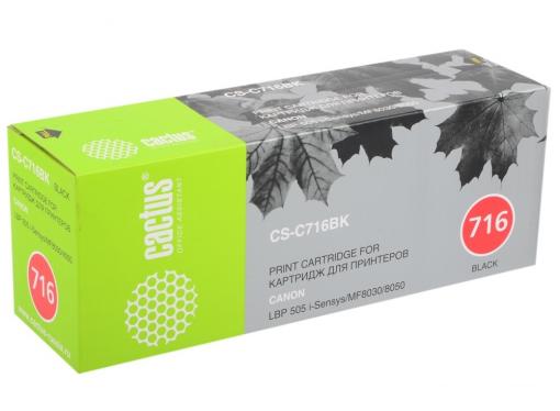 Картридж Cactus CS-C716BK для Canon LBP-5050 5050N черный 2300стр