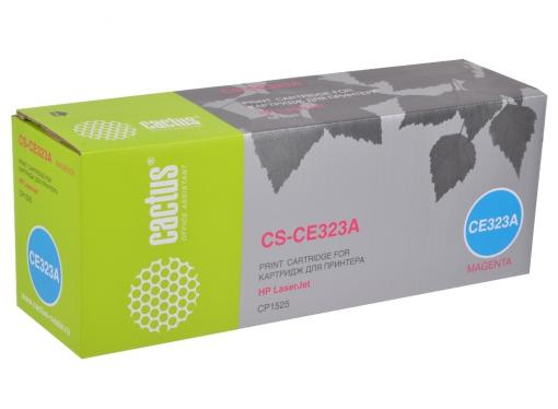 Картридж Cactus CS-CE323A для принтеров HP LaserJet CP1525 , пурпурный, 1300 стр.