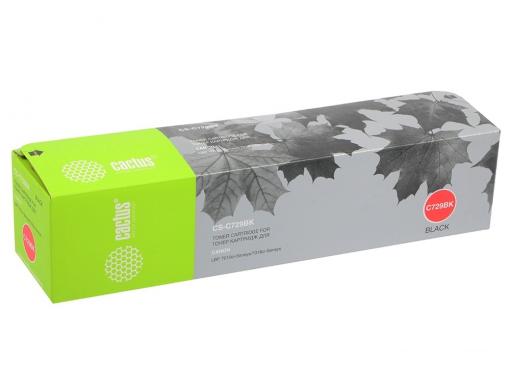Картридж Cactus CS-C729BK для Canon i-SENSYS LBP7010C LBP7018C черный 1200стр