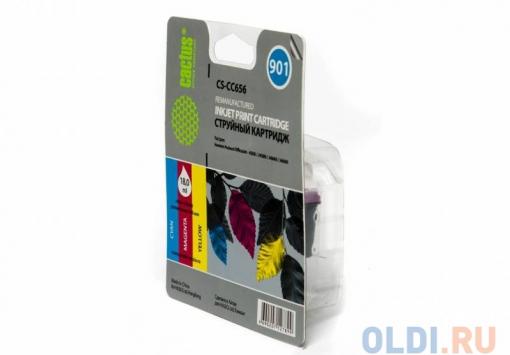 Картридж Cactus CS-CC656 №901 для HP OfficeJet 4500/J4580/J4660/J4680 цветной