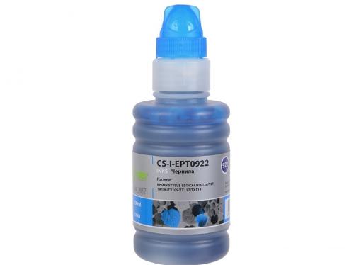 Чернила Cactus CS-I-EPT0922 для Epson Stylus C91/ CX4300/ T26/ T27/ TX106/ TX109 100мл голубой