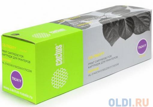 Тонер Картридж Cactus CS-TN241Y желтый для Brother HL-3170CDW (1400стр.)