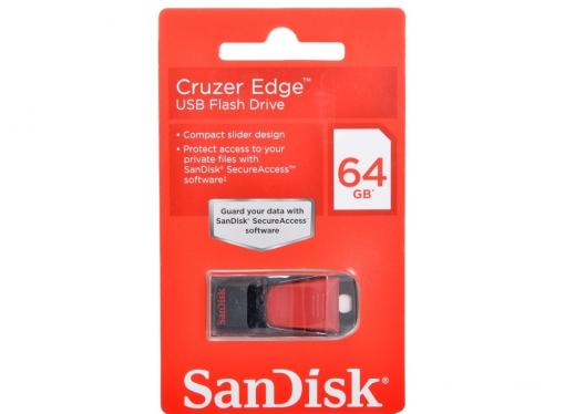 USB флешка SanDisk Cruzer Edge 64GB (SDCZ51-064G-B35)