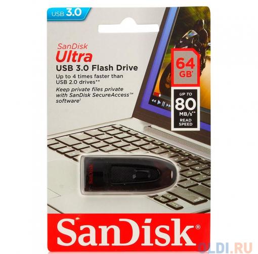 USB флешка SanDisk Cruzer Ultra 64GB (SDCZ48-064G-U46)