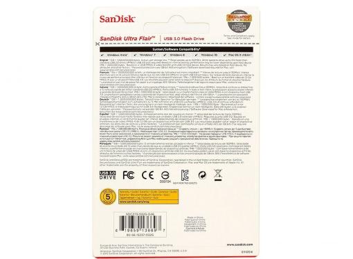 USB флешка SanDisk Cruzer Ultra Flair 32GB (SDCZ73-032G-G46)
