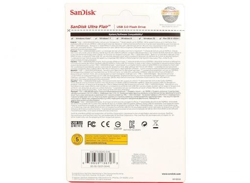 USB флешка SanDisk Ultra Flair 64GB (SDCZ73-064G-G46)