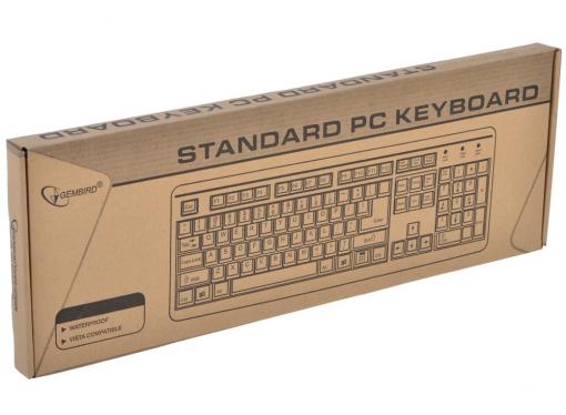 Клавиатура Gembird KB-8300U-R USB, белая