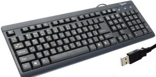 Клавиатура Gembird KB-8300U-BL-R USB, чёрная