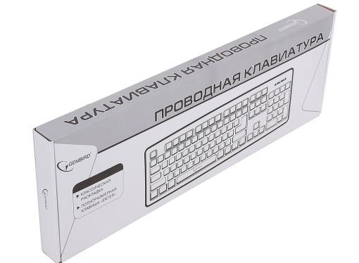 Клавиатура Gembird KB-8320U-BL, черный, USB, 104 клавиши