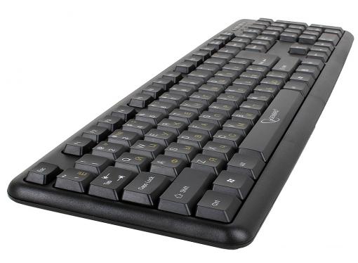 Клавиатура Gembird KB-8320U-BL, черный, USB, 104 клавиши