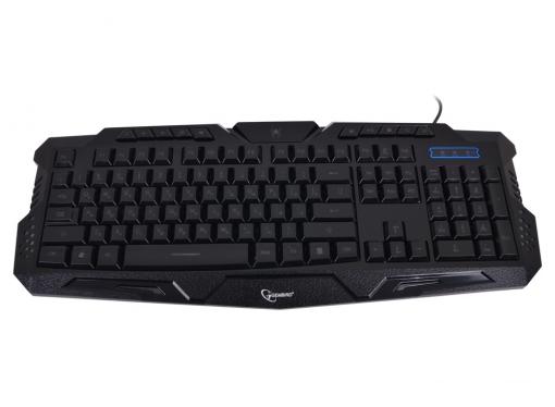 Клавиатура игровая Gembird KB-G11L, 3 различные подсветки, 10 доп. клавиш