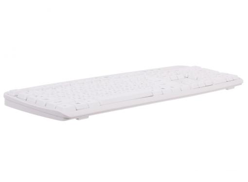 Клавиатура Gembird KB-8350U, USB, белый, лазерная гравировка символов