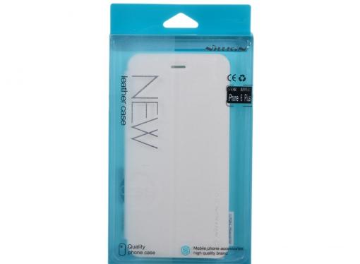 Чехол Nillkin Sparkle leather case для Apple iPhone 6 Plus (Цвет-белый), T-N-AiPhone6P-009