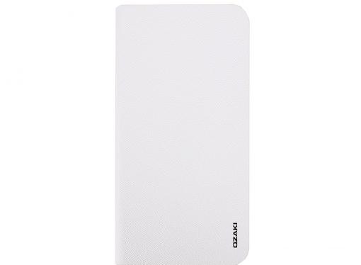Чехол-книжка Ozaki OC581WH O!coat 0.4+Folio для iPhone 6 Plus. Цвет: белый.