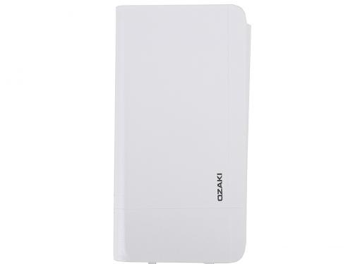 Чехол-книжка Ozaki OC564WH O!coat 0.3 Aim+ для iPhone 6 с дополнительным отделением для кредитки или пропуска. Крышка оснащена магнитами. Цвет: белый.