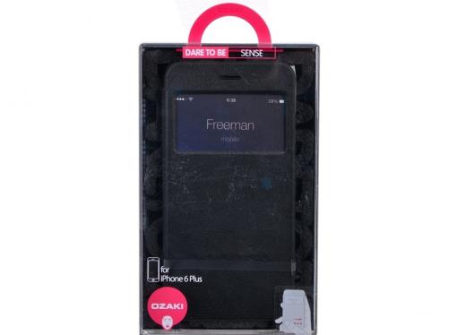 Защитный чехол-книжка Ozaki OC579BK	O!coat Hel-ooo. для iPhone 6 Plus 5.5