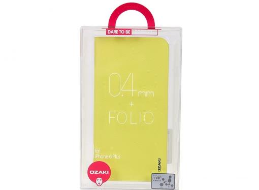Чехол-книжка Ozaki OC581WS O!coat 0.4+Folio для iPhone 6 Plus. Цвет: салатовый.