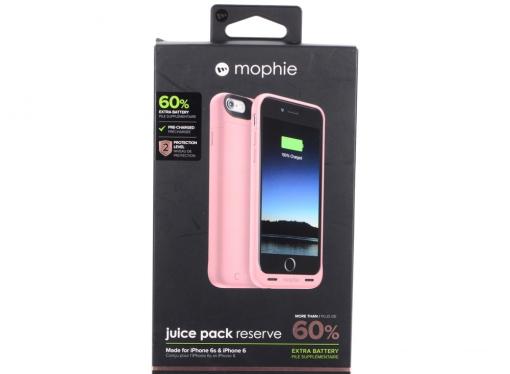 Чехол Mophie Juice Pack Reserve со встроенным аккумулятором для iPhone 6/6s. Емкость аккумулятора 18