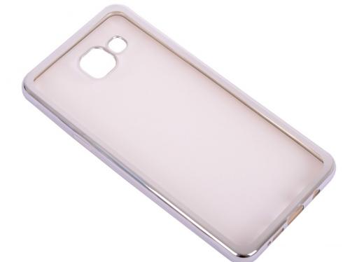 Силиконовый чехол с рамкой для Samsung Galaxy A5 (2016) DF sCase-23 (silver)