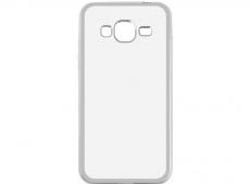 Силиконовый чехол с рамкой для Samsung Galaxy J3 (2016) DF sCase-28 (silver)