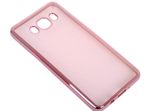 Силиконовый чехол с рамкой для Samsung Galaxy J5 (2016) DF sCase-29 (rose gold)