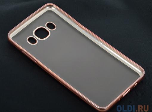 Силиконовый чехол с рамкой для Samsung Galaxy J5 (2016) DF sCase-29 (rose gold)