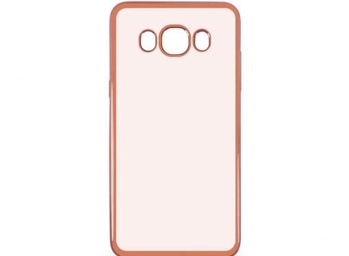 Силиконовый чехол с рамкой для Samsung Galaxy J5 (2016) DF sCase-29 (rose gold)