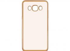 Силиконовый чехол с рамкой для Samsung Galaxy J7 (2016) DF sCase-30 (gold)