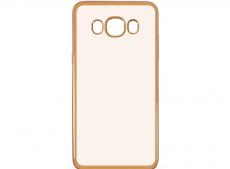 Силиконовый чехол с рамкой для Samsung Galaxy J7 (2016) DF sCase-30 (gold)