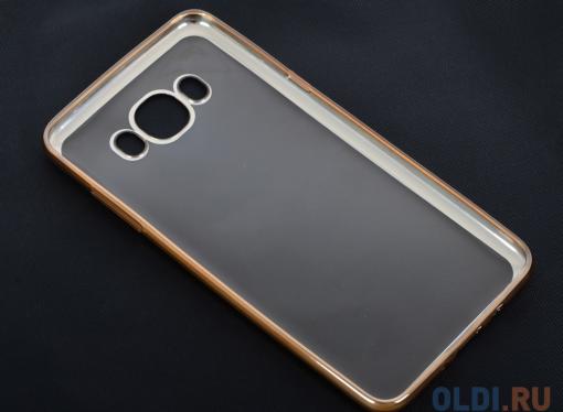 Силиконовый чехол с рамкой для Samsung Galaxy J7 (2016) DF sCase-30 (gold)