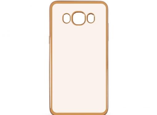 Силиконовый чехол с рамкой для Samsung Galaxy J7 (2016) DF sCase-30 (gold)