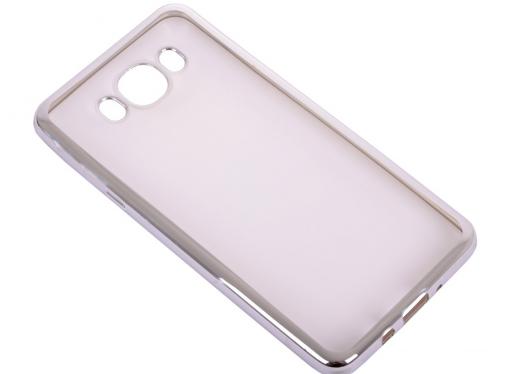 Силиконовый чехол с рамкой для Samsung Galaxy J7 (2016) DF sCase-30 (silver)