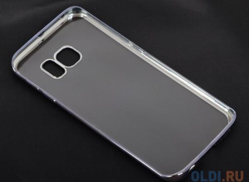 Силиконовый чехол с рамкой для Samsung Galaxy S6 Edge DF sCase-19 (space gray)