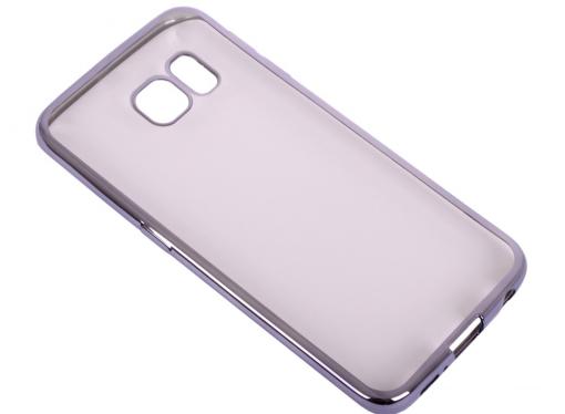 Силиконовый чехол с рамкой для Samsung Galaxy S6 Edge DF sCase-19 (space gray)