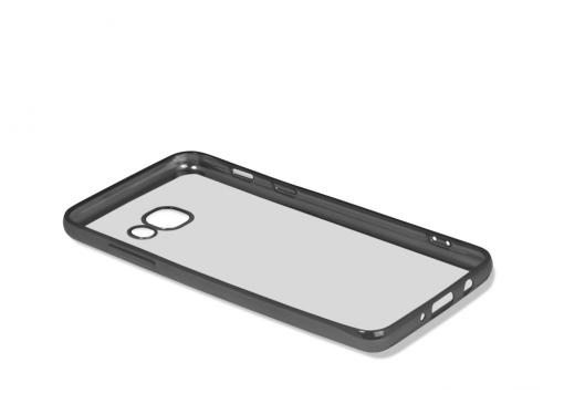 Силиконовый чехол с рамкой для Samsung Galaxy J5 Prime/ On5 (2016) DF sCase-37 (black)