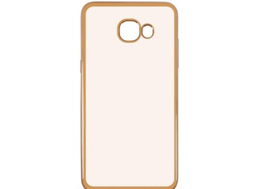 Силиконовый чехол с рамкой для Samsung Galaxy J5 Prime/ On5 (2016) DF sCase-37 (gold)