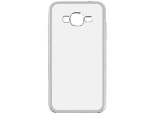 Силиконовый чехол с рамкой для Samsung Galaxy J2 Prime/Grand Prime (2016) DF sCase-36 (silver)