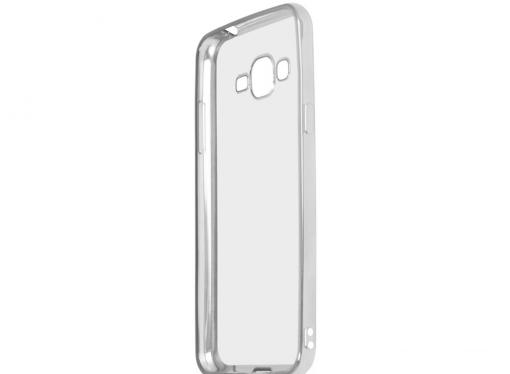Силиконовый чехол с рамкой для Samsung Galaxy J2 Prime/Grand Prime (2016) DF sCase-36 (silver)