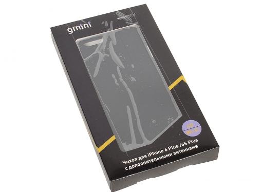 Чехол с дополнительными антеннами Gmini GM-AC-IP6PBK, для iPhone 6 Plus/6S Plus, для улучшения качества 4G и Wi-Fi сигнала, Черный