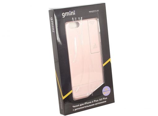 Чехол с дополнительными антеннами Gmini GM-AC-IP6PRG, для iPhone 6 Plus/6S Plus, для улучшения качества 4G и Wi-Fi сигнала, Розовое золото