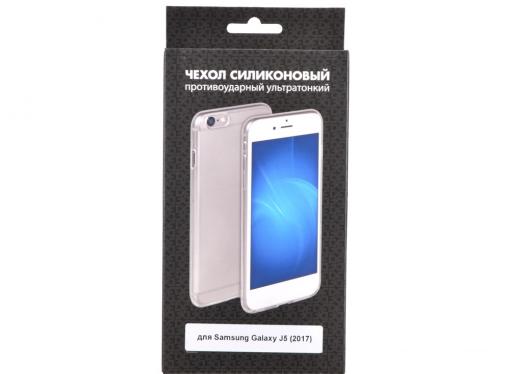 Чехол-накладка для Samsung Galaxy J5 (2017) DF sCase-47 клип-кейс, полиуретан, прозрачный